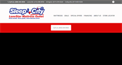 Desktop Screenshot of lonestarmattressoutlet.com