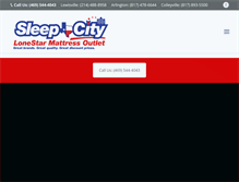 Tablet Screenshot of lonestarmattressoutlet.com